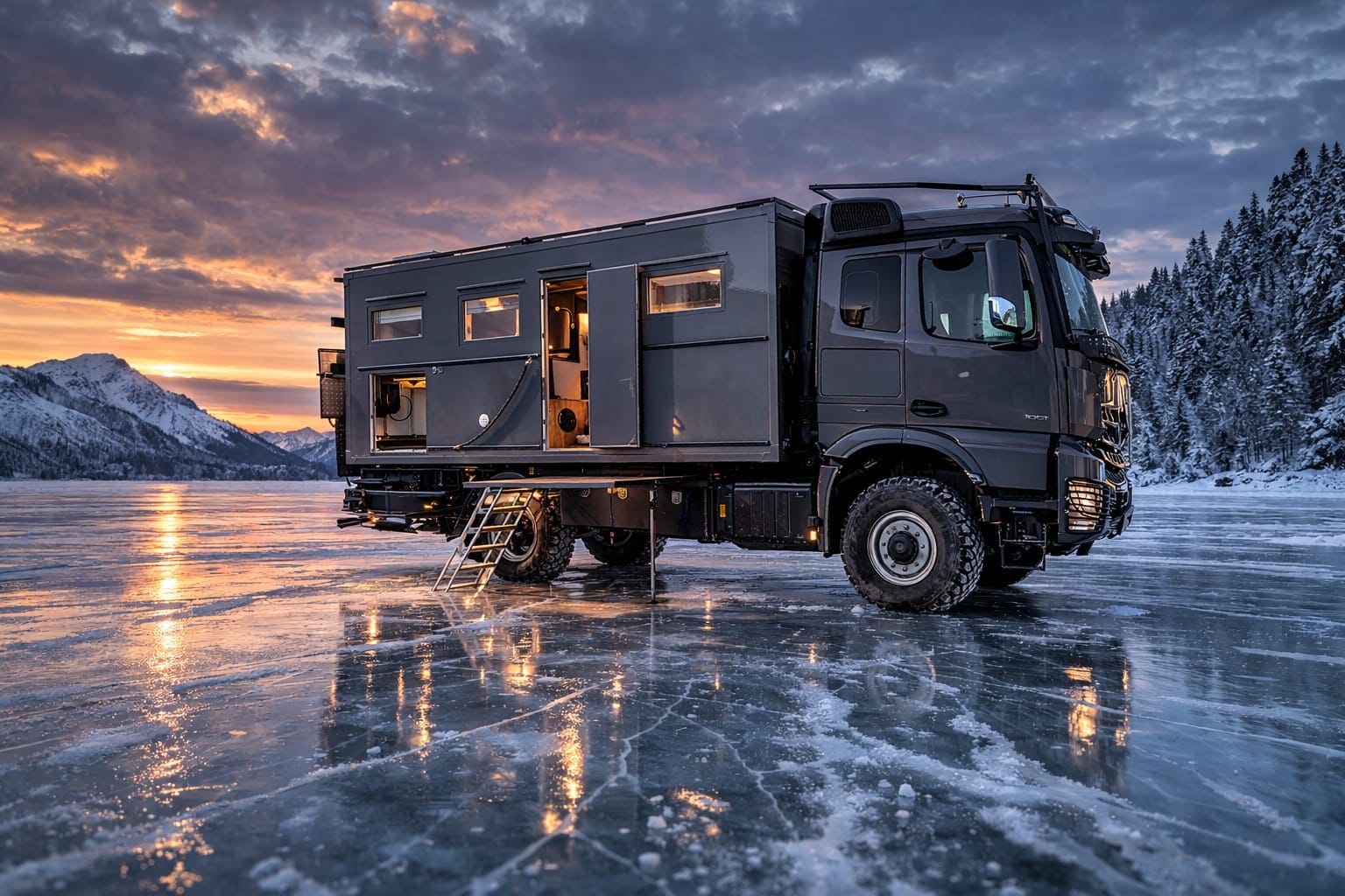 Expeditions Mobil EXMO Expeditionsmobil auf der 4x4 rhein-waal erleben